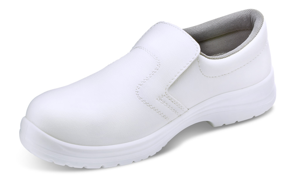 Micro-Fibre Slip On Shoe, White - Size 4 (37)