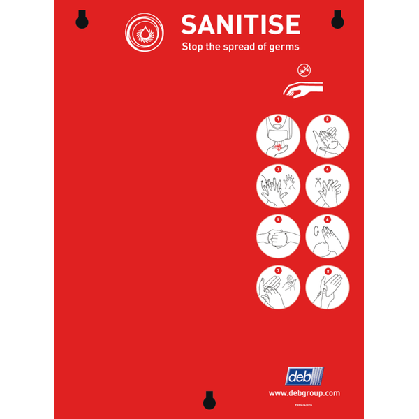 Deb Single Zone Sanitise Board